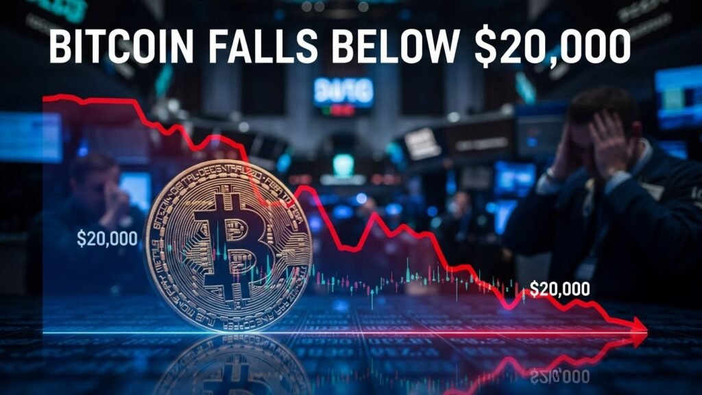 Bitcoin Falls Below