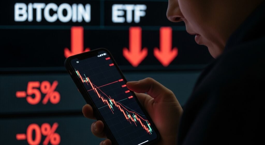Bitcoin price slumps as ETF