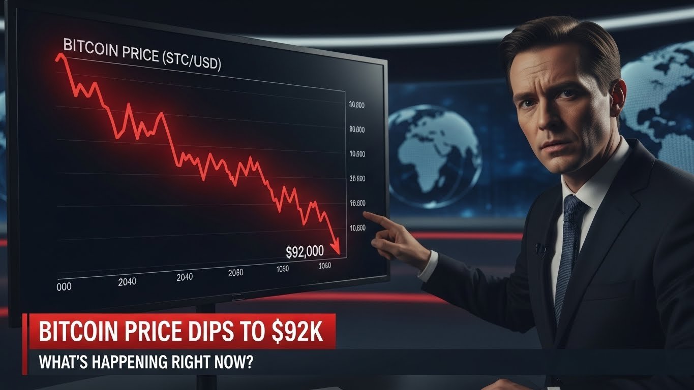 Bitcoin price today dips to $92k what’s happening right now