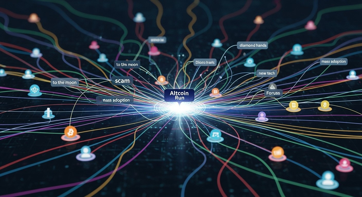 How narratives spread during an altcoin run