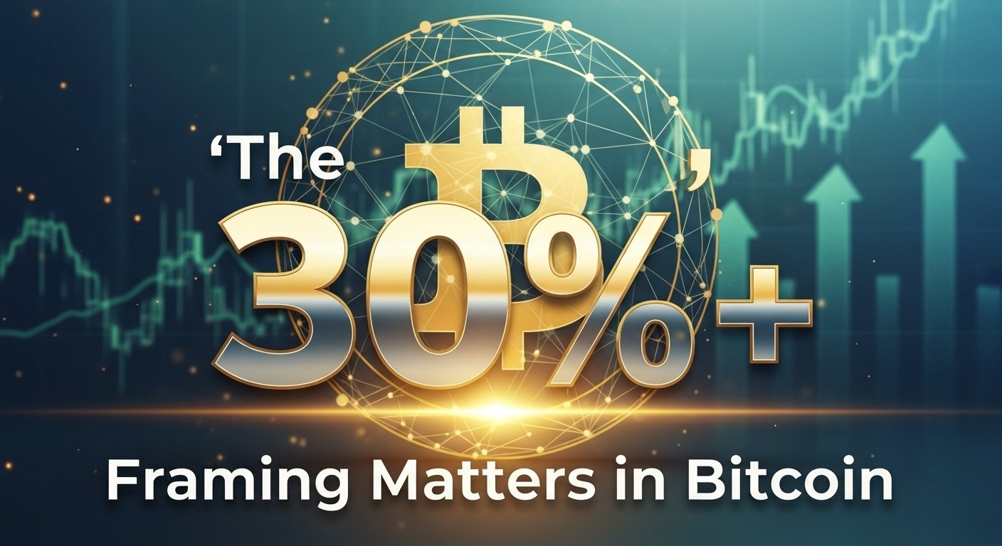 The “30%+” Framing Matters in Bitcoin