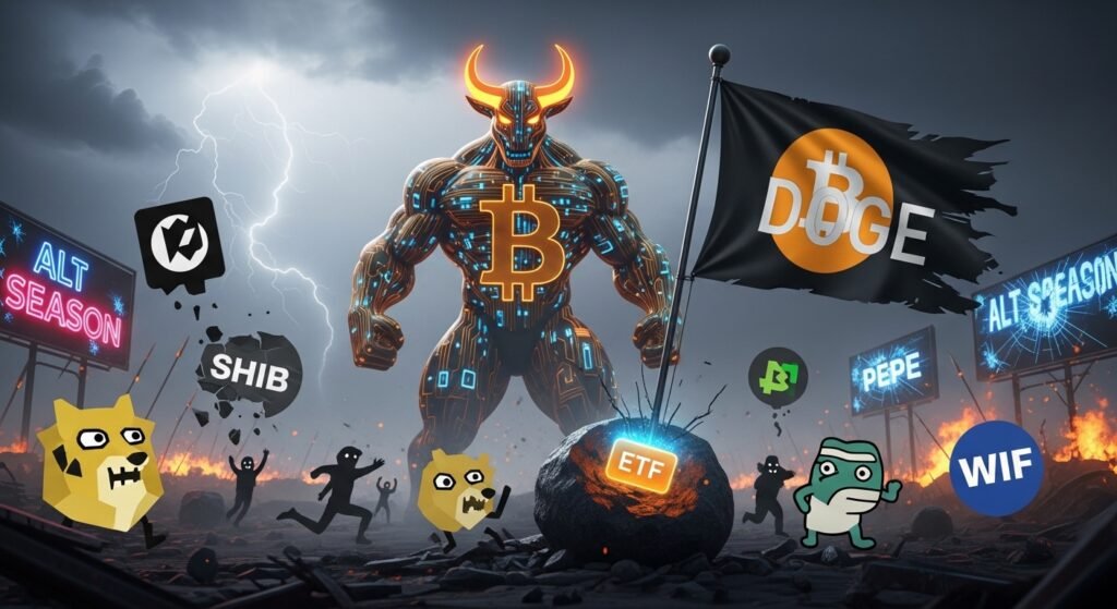 Bitcoin Massacres Meme Coins Despite DOGE ETF News