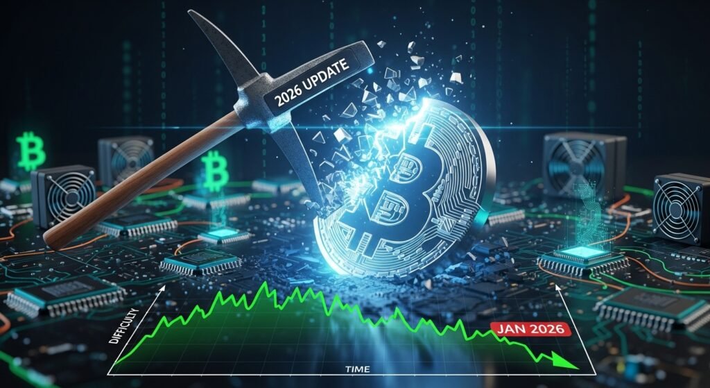 Bitcoin Mining Difficulty Drops in First 2026 Update Bitcoin Mining Difficulty Drops in First 2026 Update