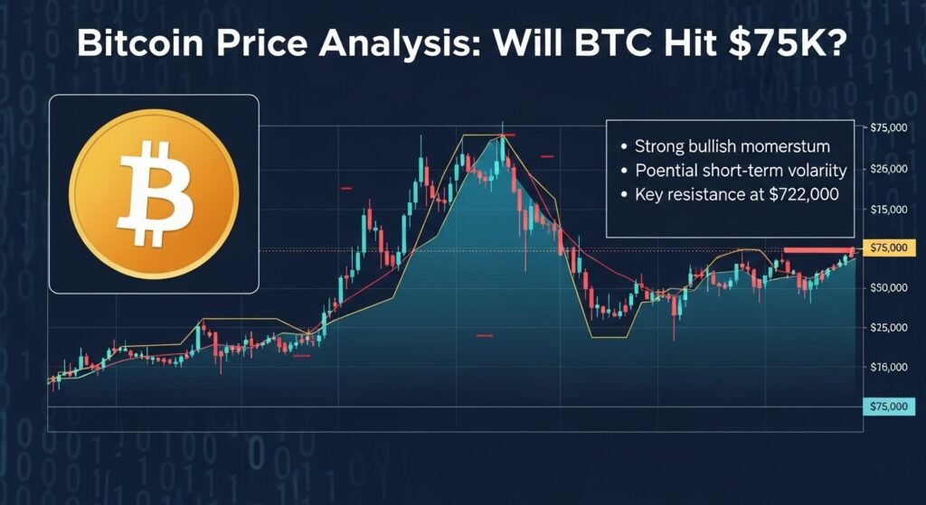 Bitcoin Price Analysis Will BTC Hit $75K?